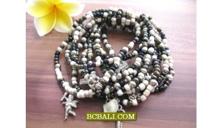 Charm Beads Bracelets Stretching Mix Color